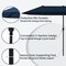 Costway 13 FT Large Patio Umbrella Outdoor Double-Sided Table Market Umbrella for Garden Beige/Brown/Gray/Navy/Orange/Wine